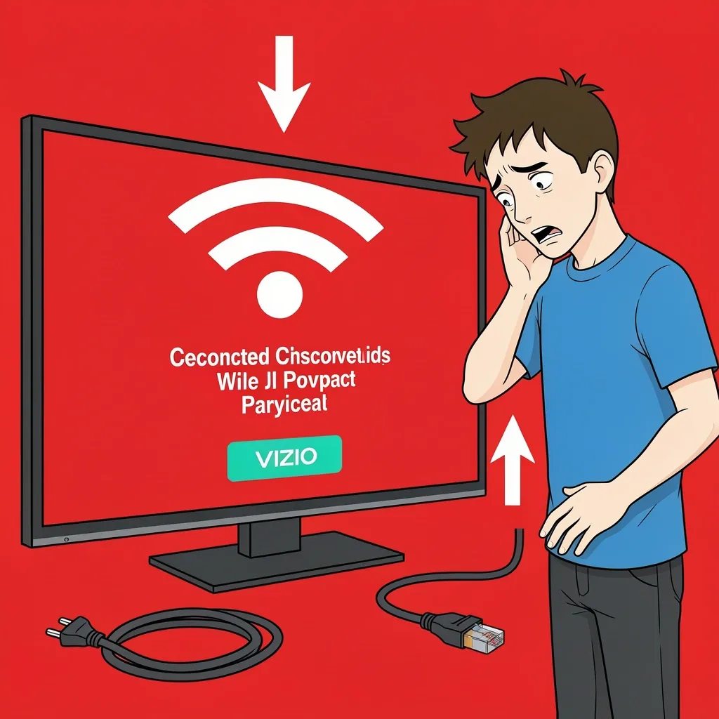 Troubleshooting common Vizio TV Wi-Fi issues like incorrect password and disconnection
