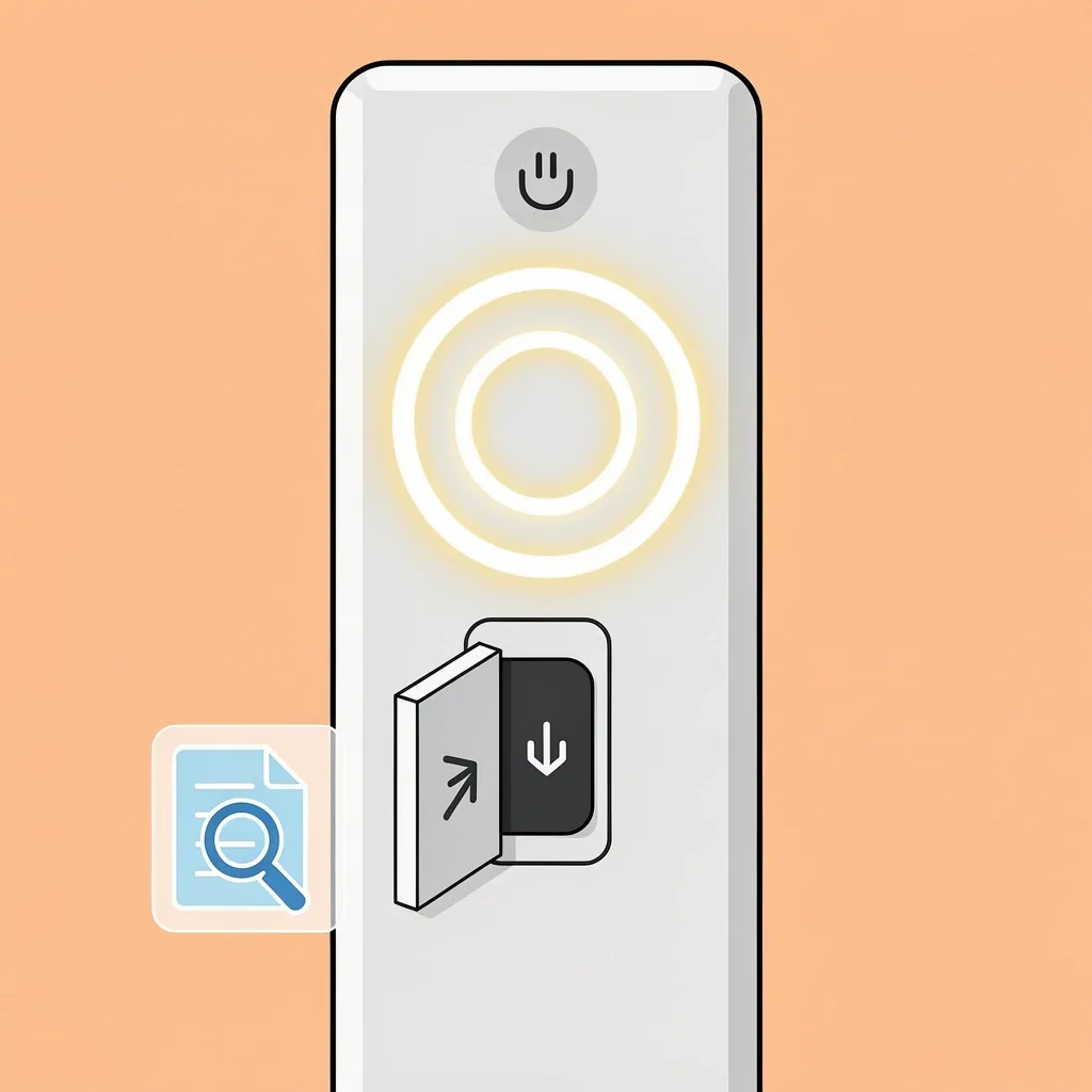 How to find the code search button on a universal remote without manual