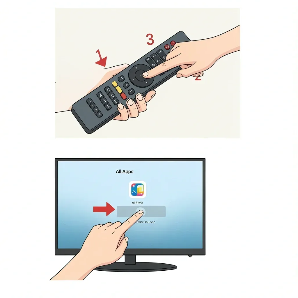Steps to add apps on Vizio Smart TV using remote and on-screen app catalog