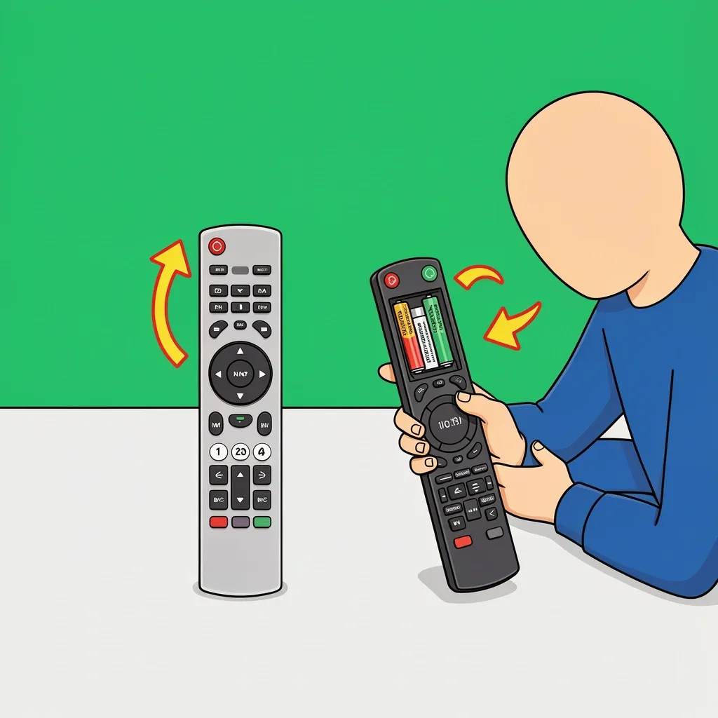 IR versus Bluetooth Vizio remote identification Comparison of IR and Bluetooth Vizio remotes showing infrared window and voice search button with faceless person checking model number in battery compartment