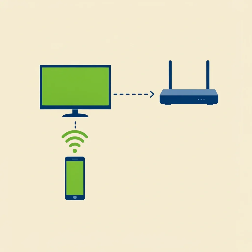 Smartphone hotspot connecting to Vizio TV then switching to home router