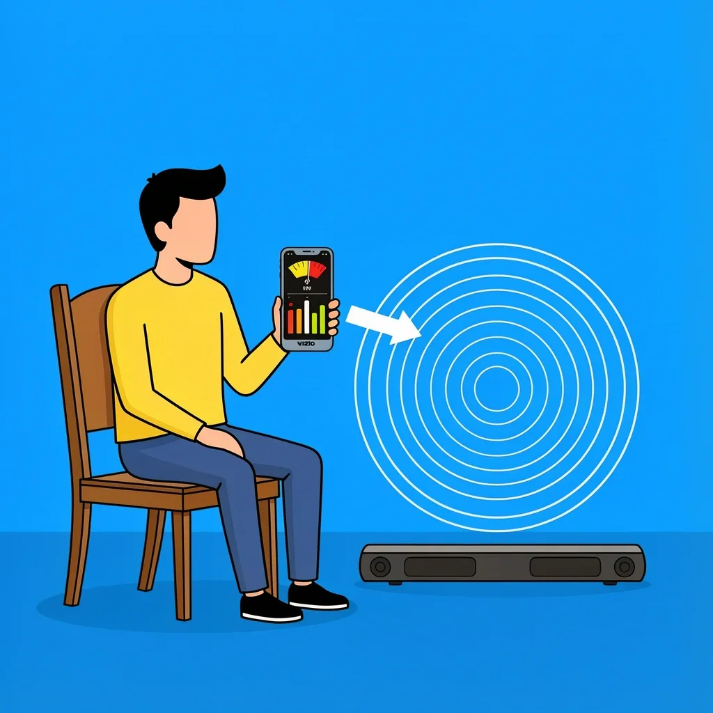 Using an SPL meter smartphone app to fine-tune Vizio soundbar levels