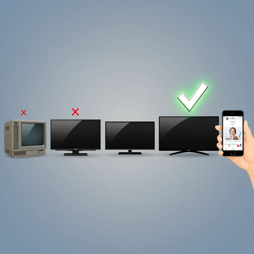 Vizio app compatibility with TVs from 2014 and newer, not older models