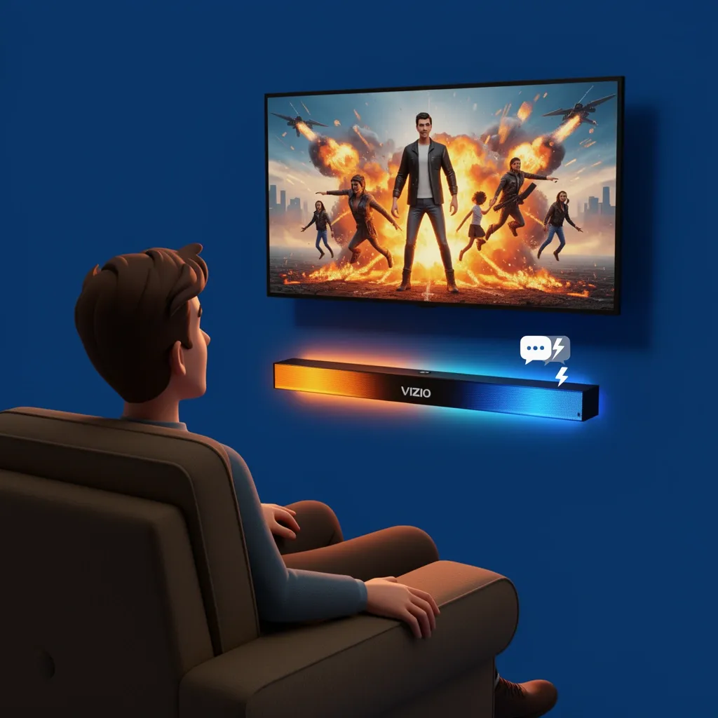 Optimal Vizio soundbar settings for movie watching with clear dialogue and dynamic sound