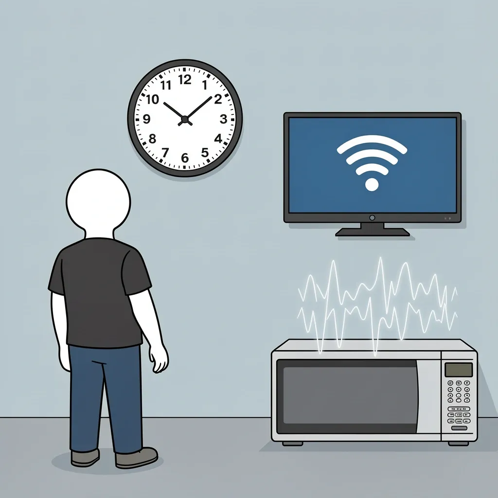 Vizio TV disconnecting at the same time daily due to microwave interference or scheduled router restart