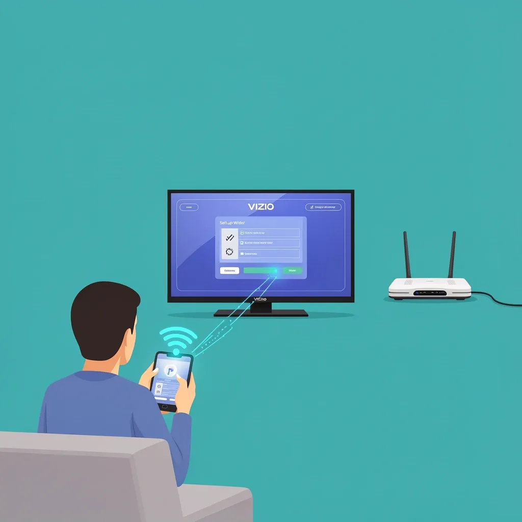 Vizio TV Setup Wizard Workaround Person using mobile hotspot to get Vizio TV past setup wizard after factory reset