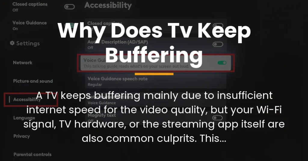 why does tv keep buffering